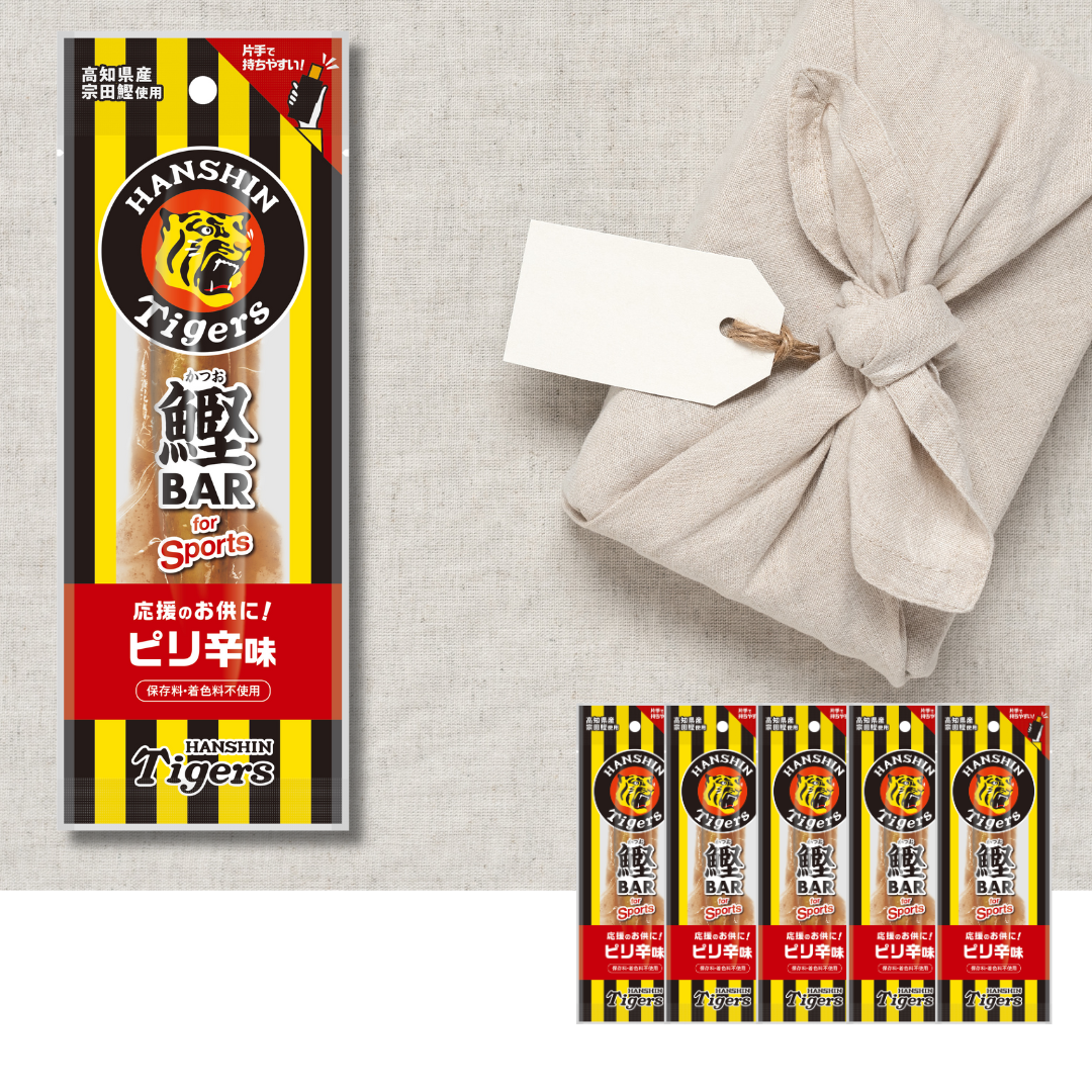 カツオバー 阪神タイガース ピリ辛味5本セット